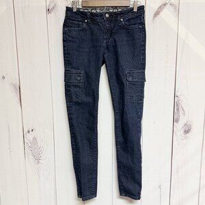 Patagonia Women’s Low-Rise Cargo Jeans 27‎ Dark Wash EUC